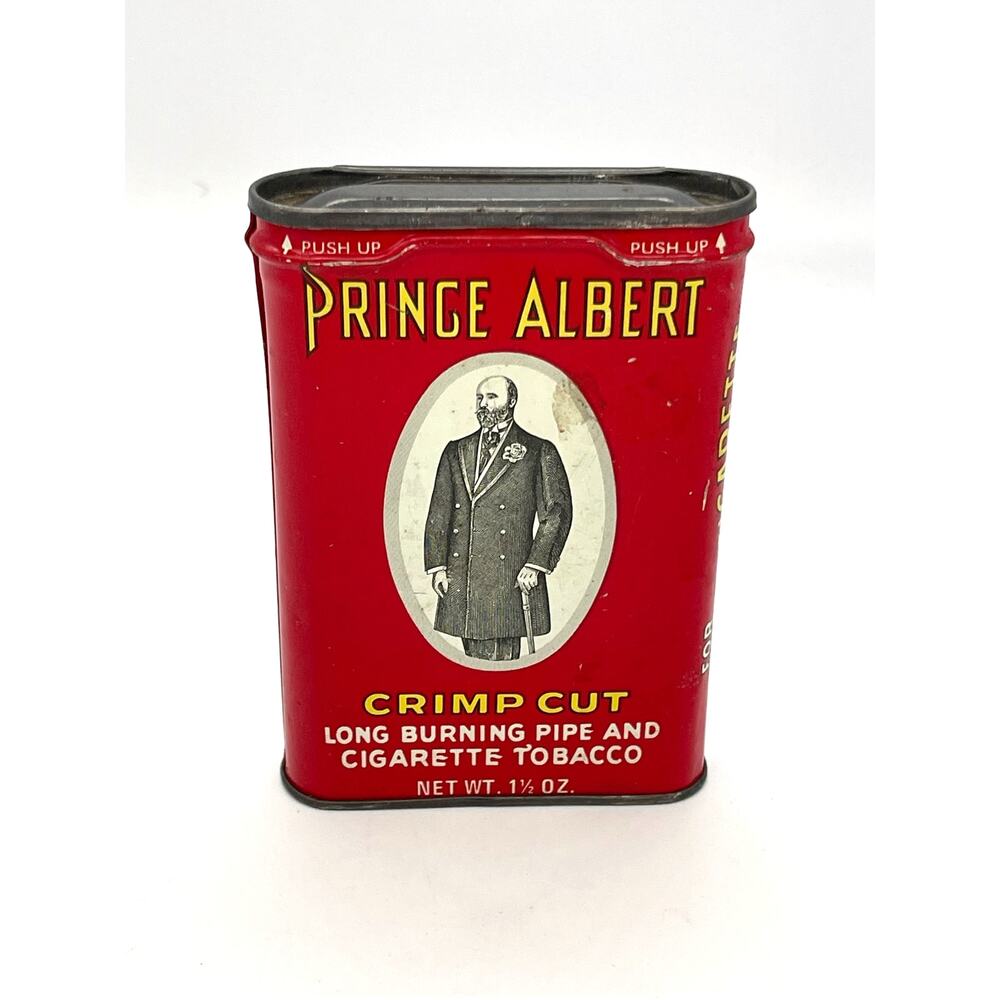 Vintage Prince Albert Crimp Cut Collectable Tobacco Tin Can